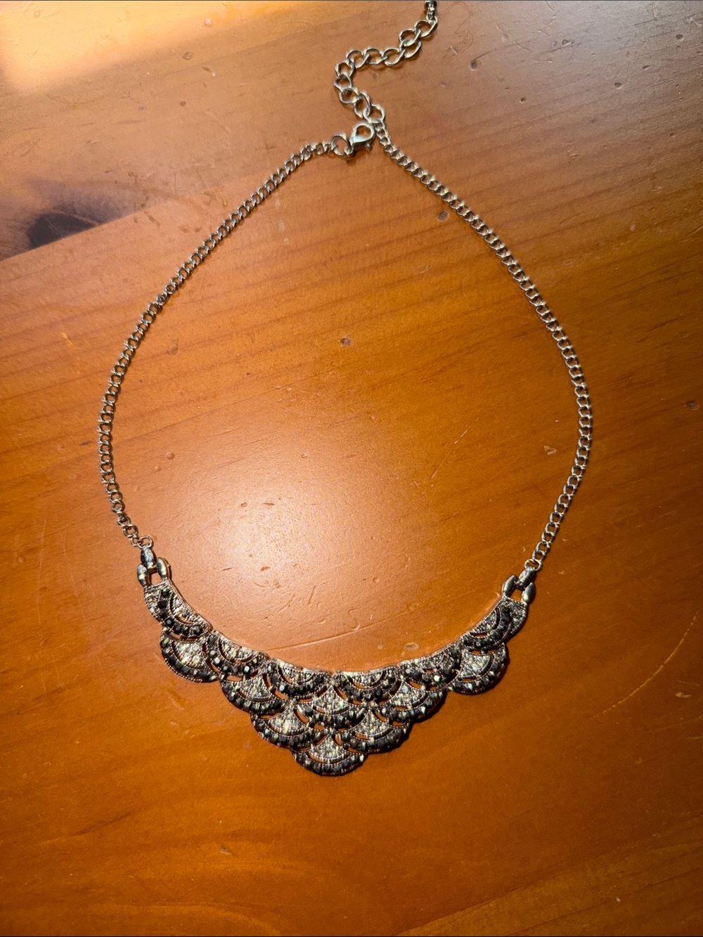 Crystal and Marcasite Collar Necklace
